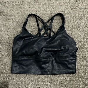 CRZ size small black croc bra